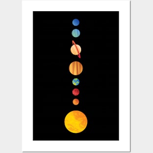 Solar System Vertical Alignment Posters and Art